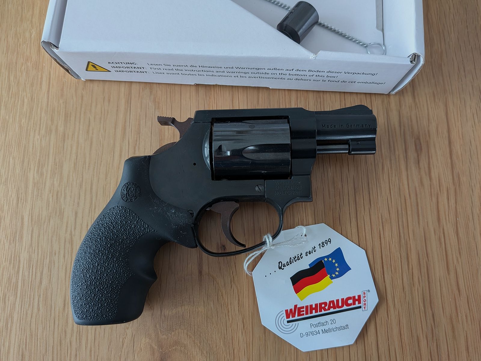 Weihrauch HW 37 9mm Knall ++ Non sparato ++ Hw37 Hogue impugnature