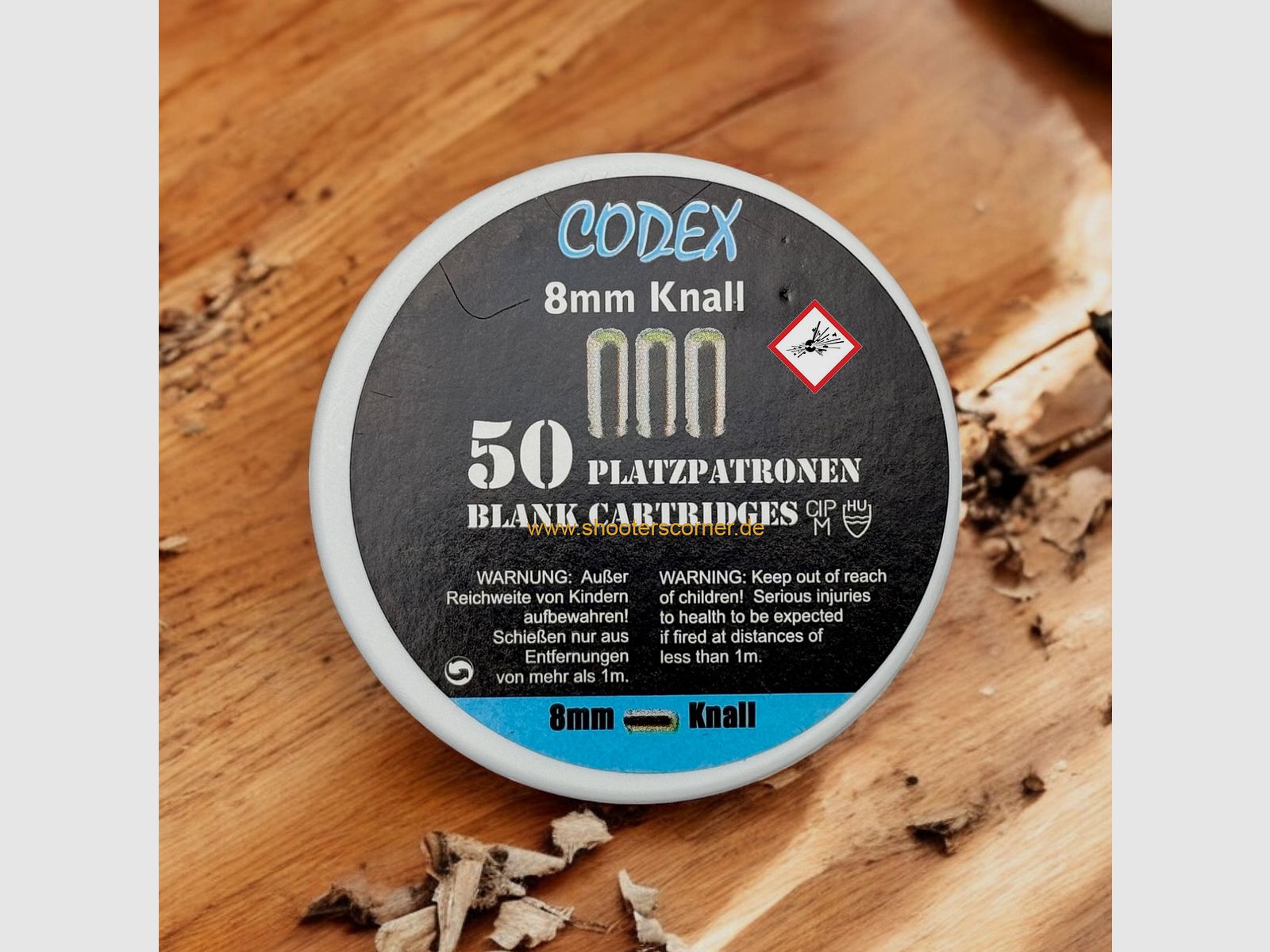 CODEX cartuchos de fogueo calibre 8mm