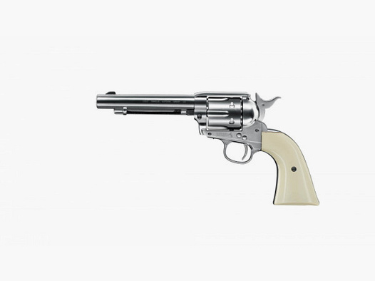 REVOLVER COLT SAA .45 PEACEMAKER KAL. 4,5MM - CO2 - NIKKEL/WIT
