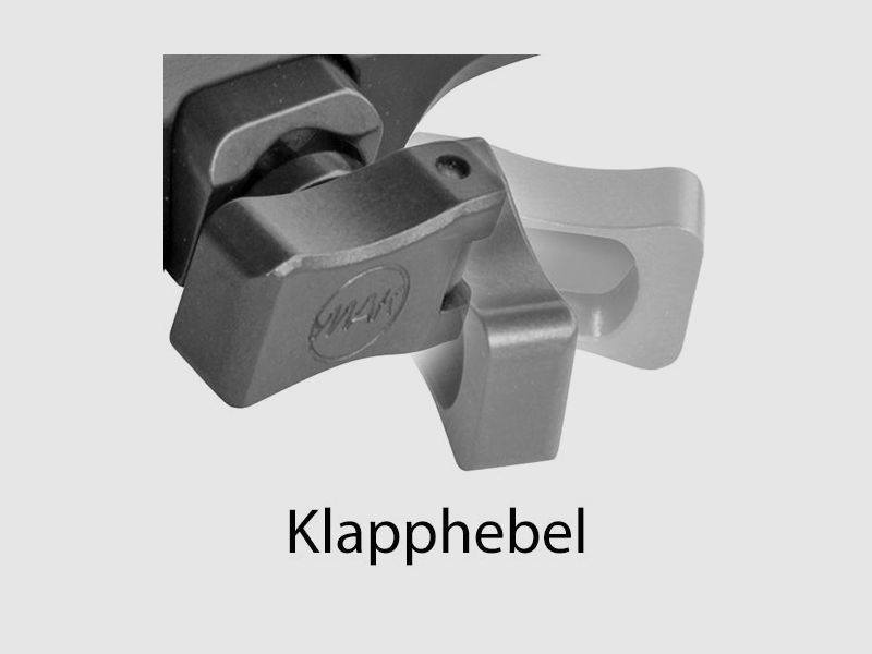 MAKuick / 1-tlg. Für werkseitig vorbereitete Büchsen CZ | 550 | Swarovski- Schiene | | Klapphebel