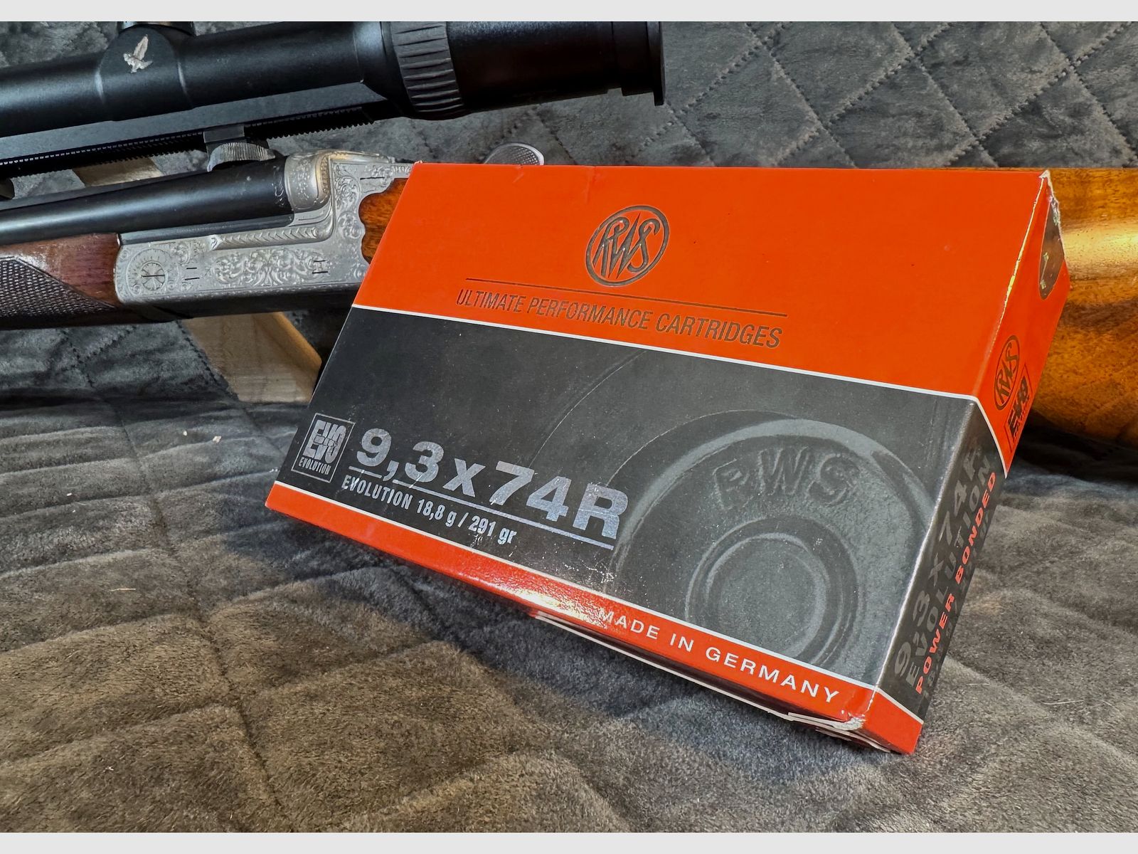 Doble rifle Hambrusch Ferlach 9,3x74R Swarovski Z6i TOP!