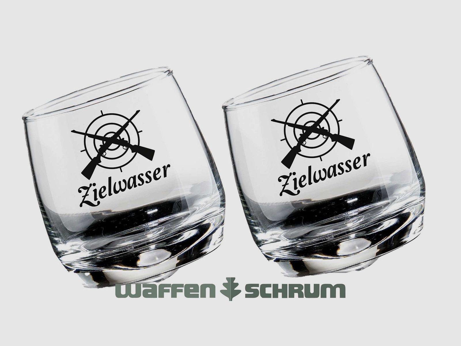 AKAH Wackelglas Zielwasser 2er Set / 27 CL