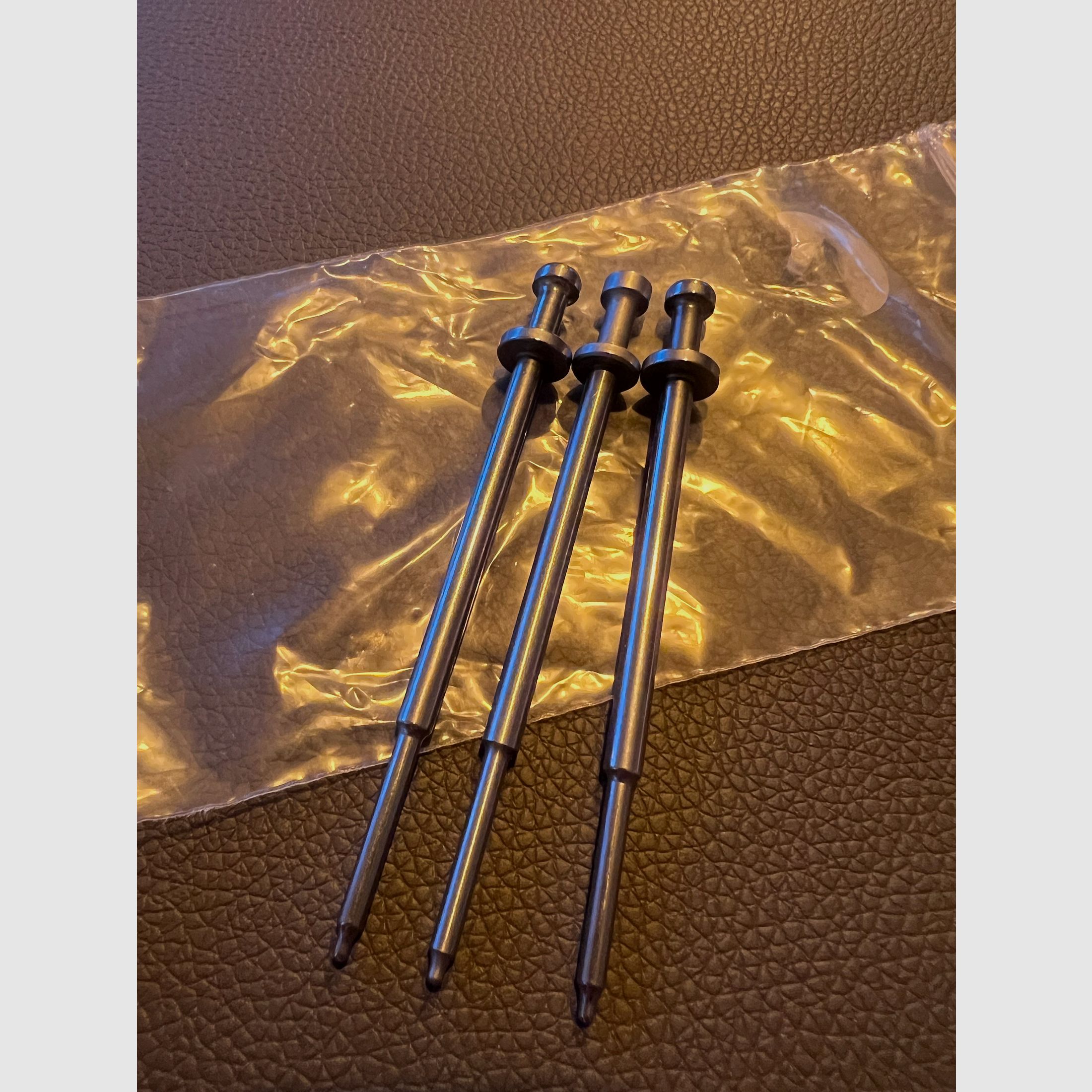 3x Stahl-Treibdorne / Roll Pin Punches (Splinttreiber) – Neu