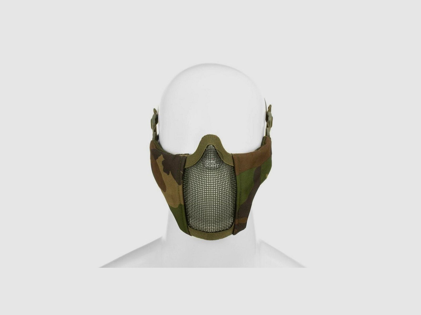 Invader Gear Mk.II Steel Half Face Mask-Woodland