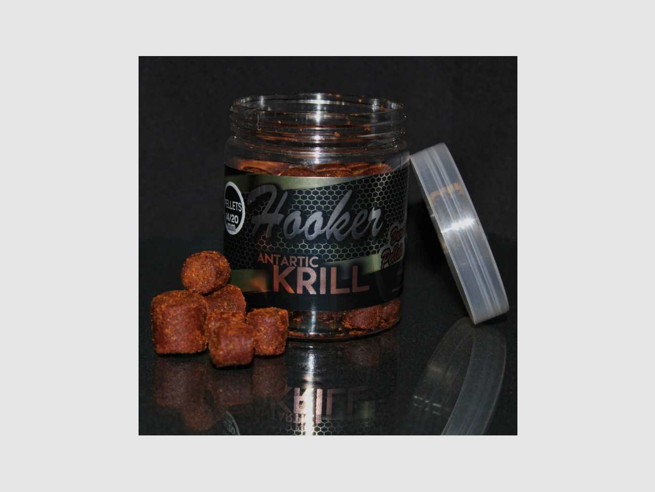 Pellet Esche Hooker Gold Pro Elite Baits Antartic Krill 8/14/20mm 130gr