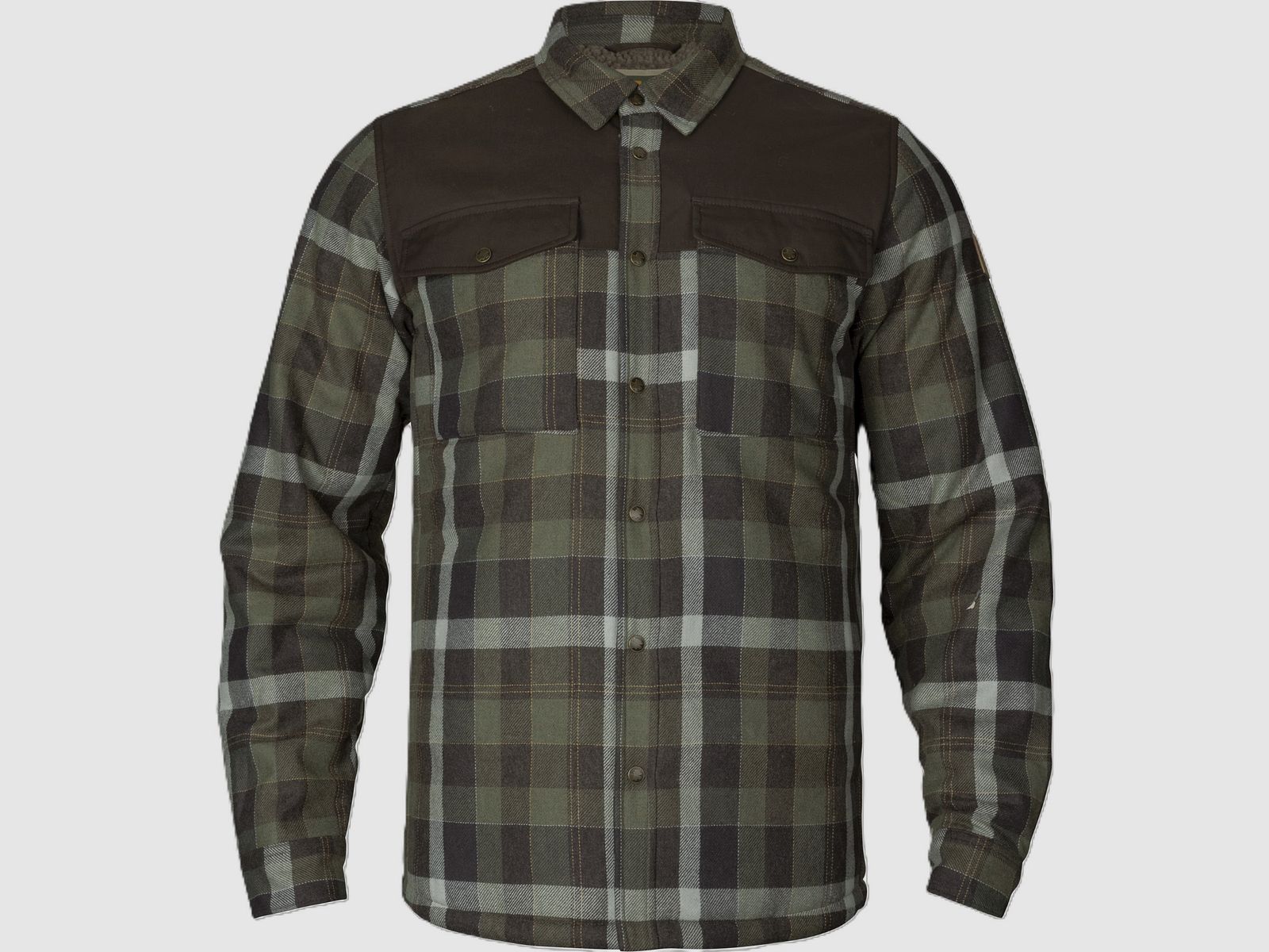 Härkila Asmund Giacca camicia in lana imbottita - Willow green/Phantom, immagine 1 di 9
