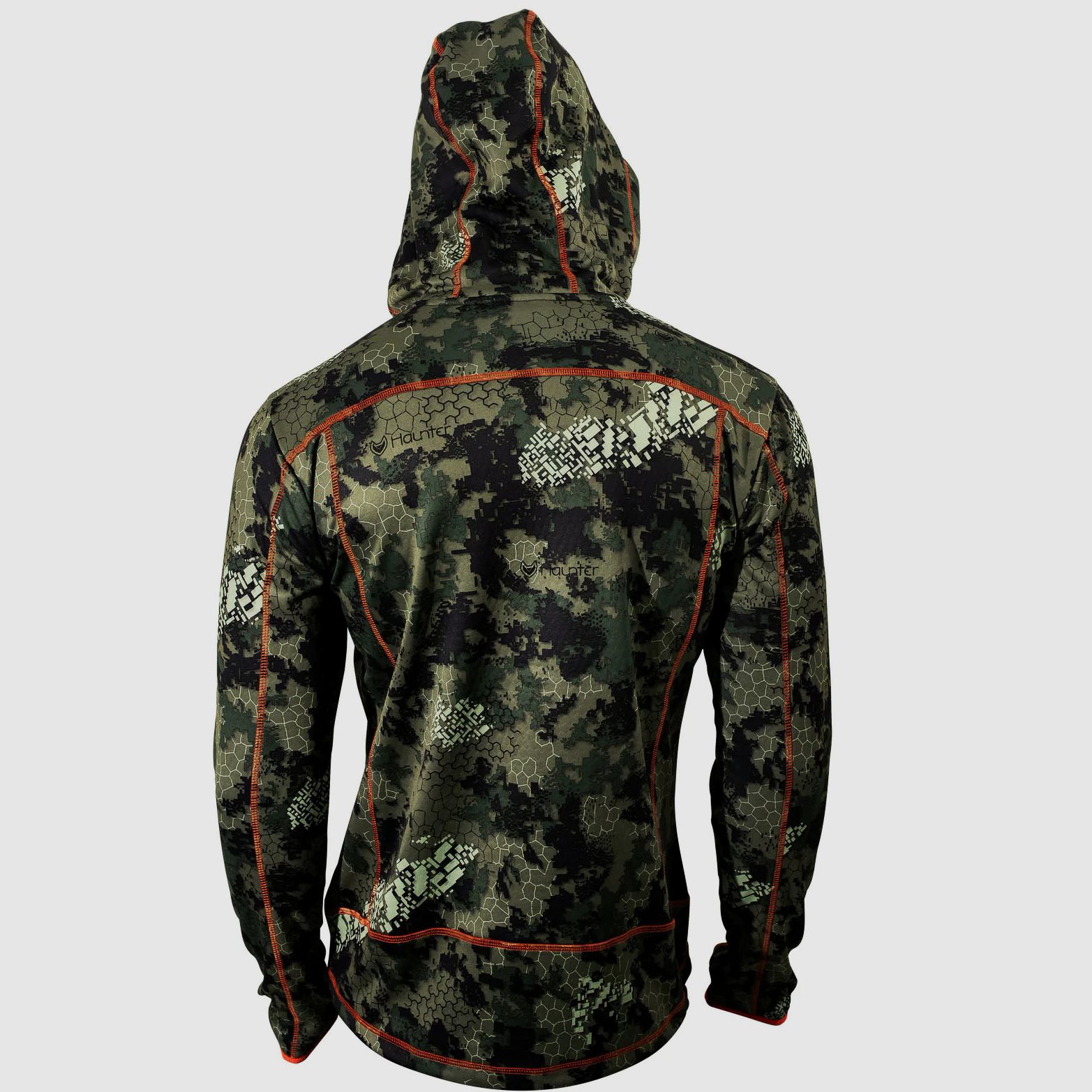 Thon Hoidie 3d Fade Camo Green/Orange Softsheell, immagine 2 di 5