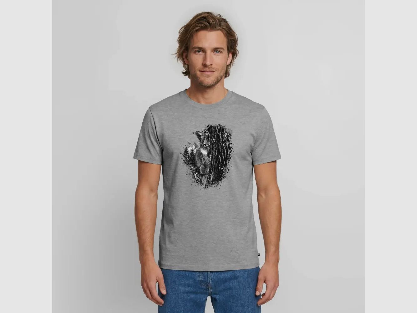 PUMA Men´s Premium T-Shirt „Lauernder Puma"