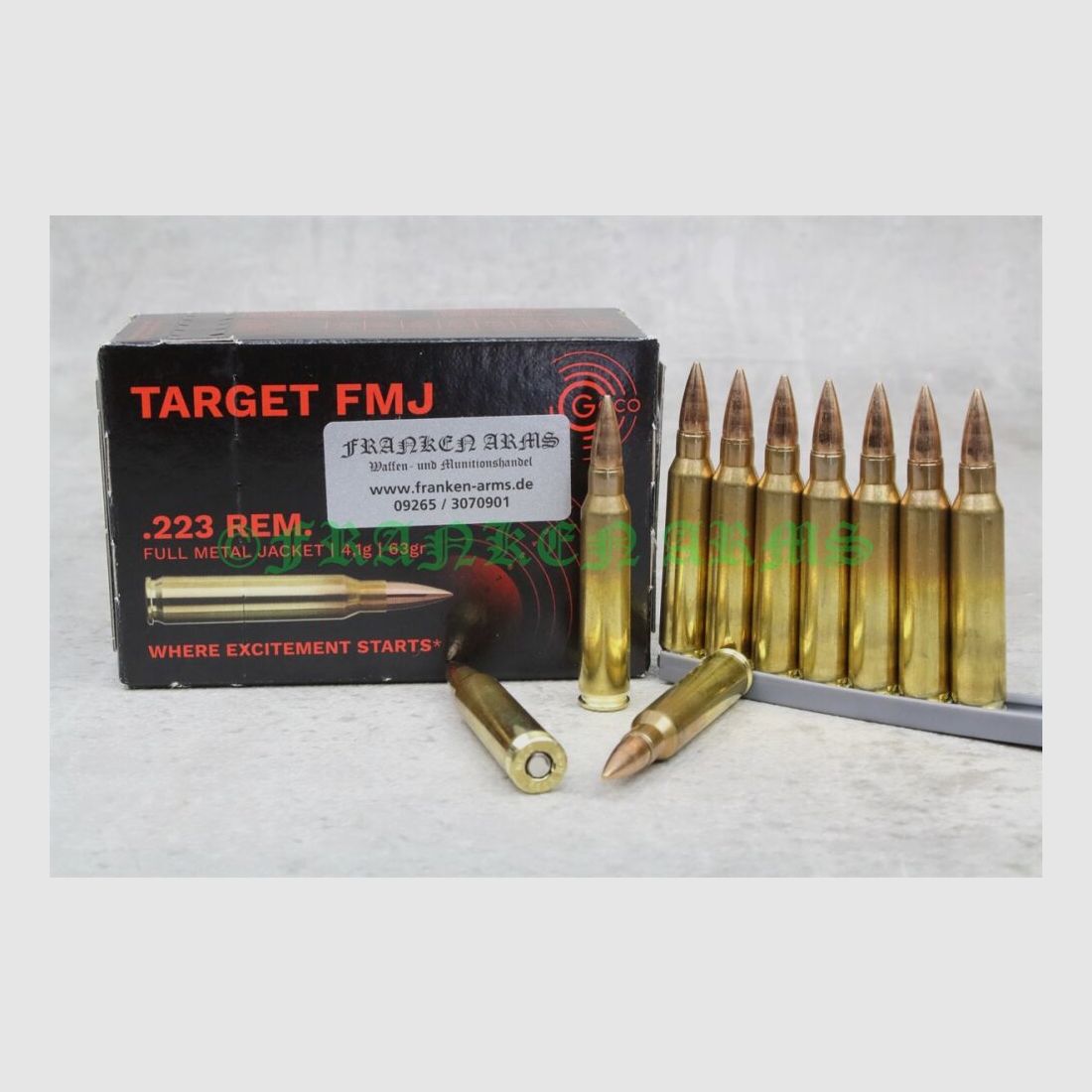 Geco Target .223 Rem. 63gr. 4,1g 50 Stück Staffelpreise
