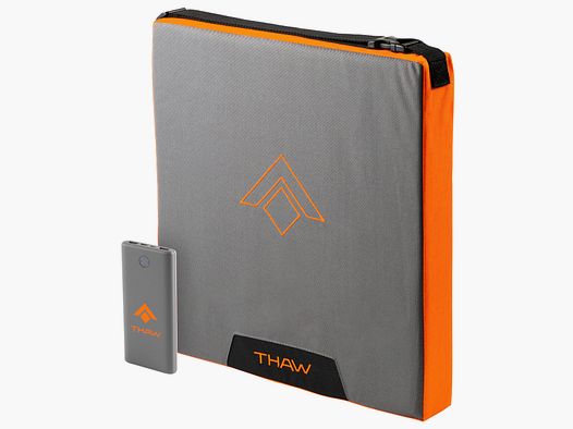Thaw heated seat cushion with battery