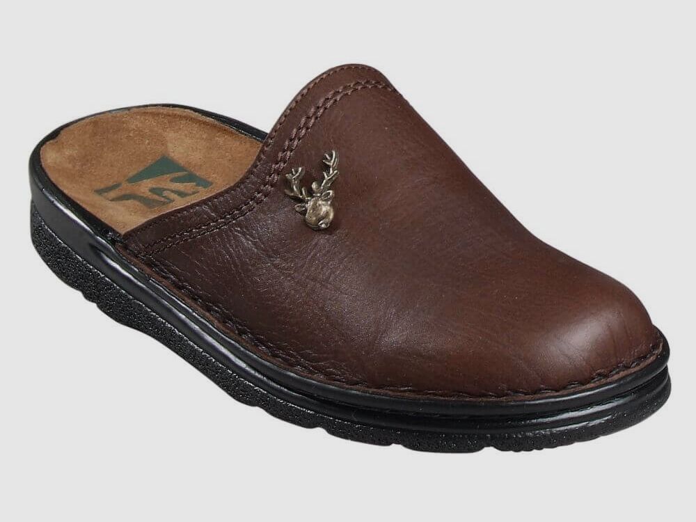 Skórzane buty domowe jeleń