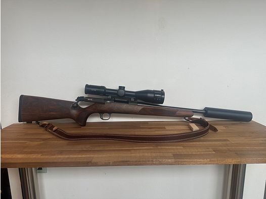 Steel Action HS .308 Win – Leica Fortis 6 2,5-15x56, rail & Jaki Classic suppressor – estado top