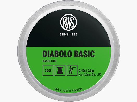RWS PLOMBS DIABOLO BASIC 4,5mm