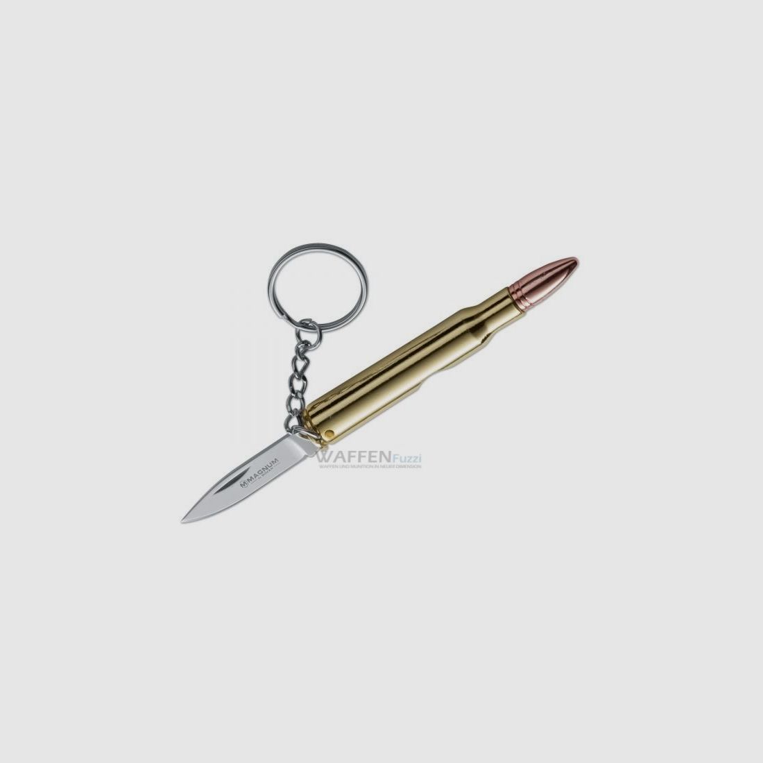Patrone 30.06 mit Messer Schlüsselanhänger Bullet Knife