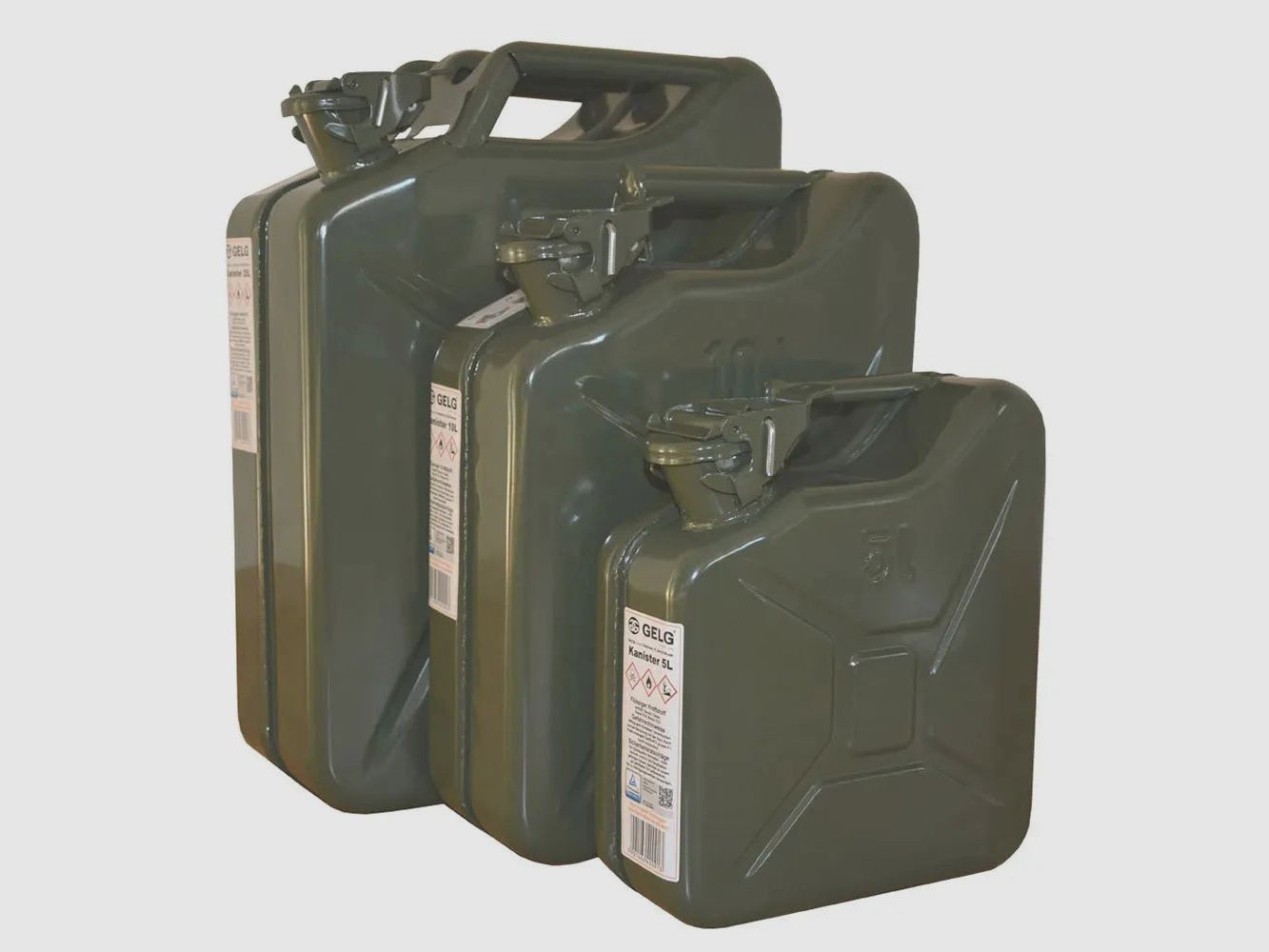 AB Nato Benzinkanister Stahlblech 20 Liter oliv neu