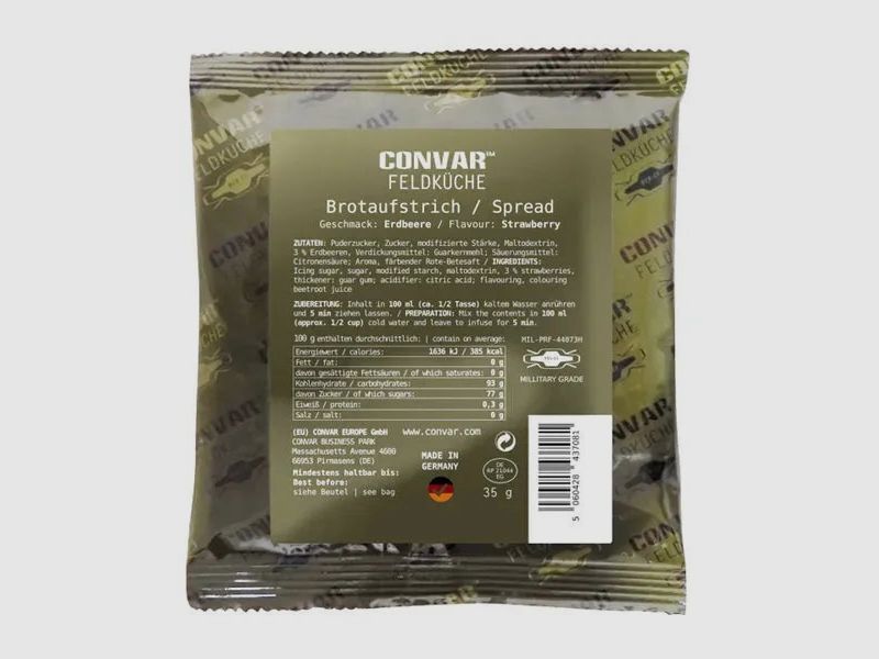 Convar-7 Feldküche Brotaufstrich Erdbeere