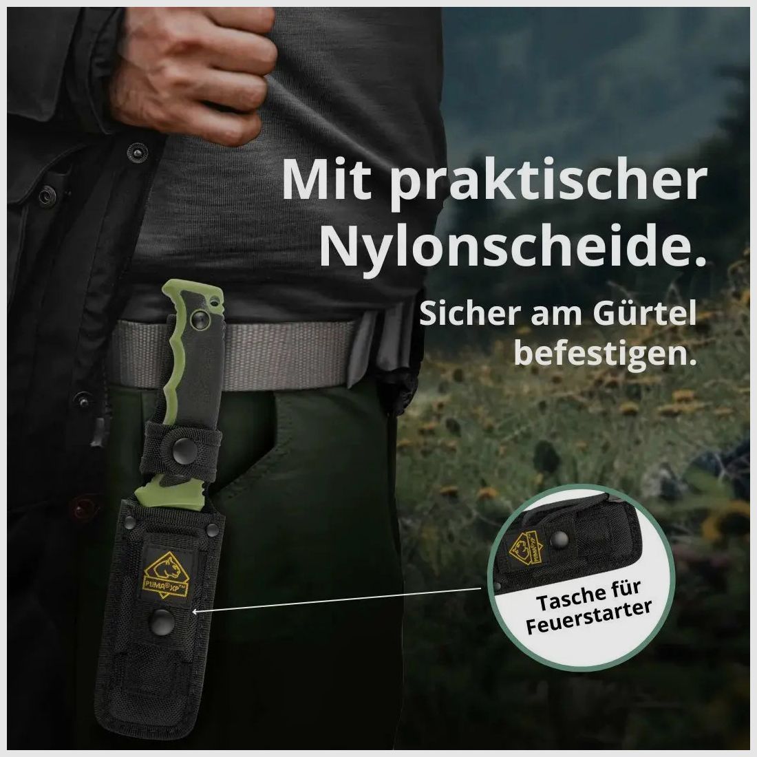 PUMA XP forever survival knife with fire starter