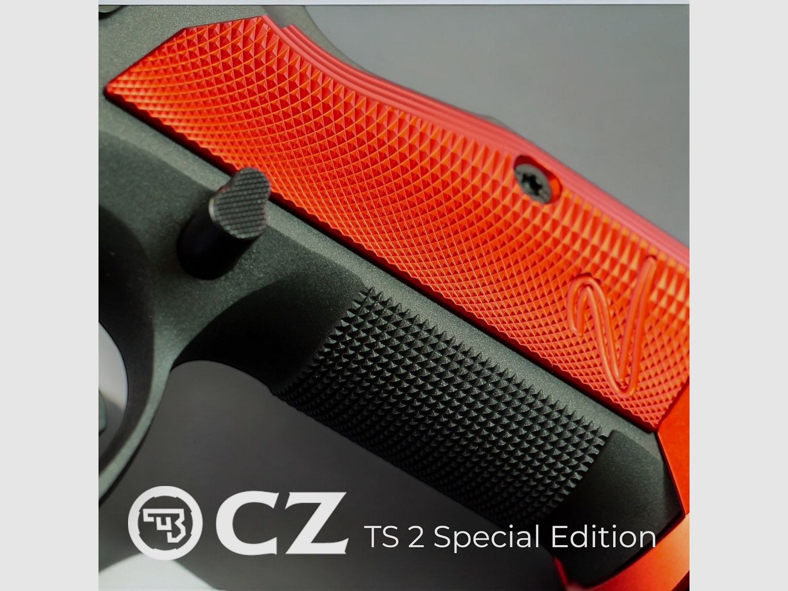 CZ TS2 Cobalt Grey / Red Edition 9x19mm