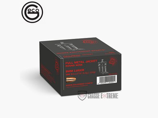 Pociski GECO kal. 9mm 124gr FMJ (x200)