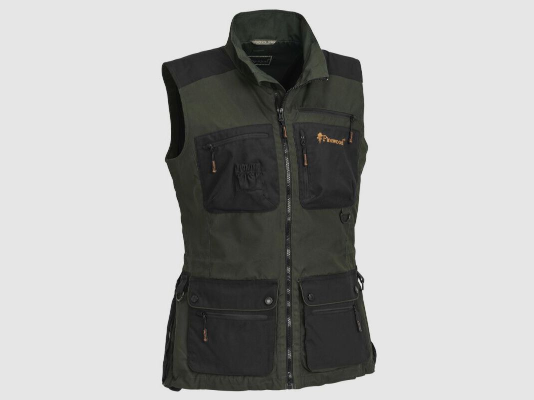 Pinewood New Dog Sports Damen Weste moosgrün/schwarz