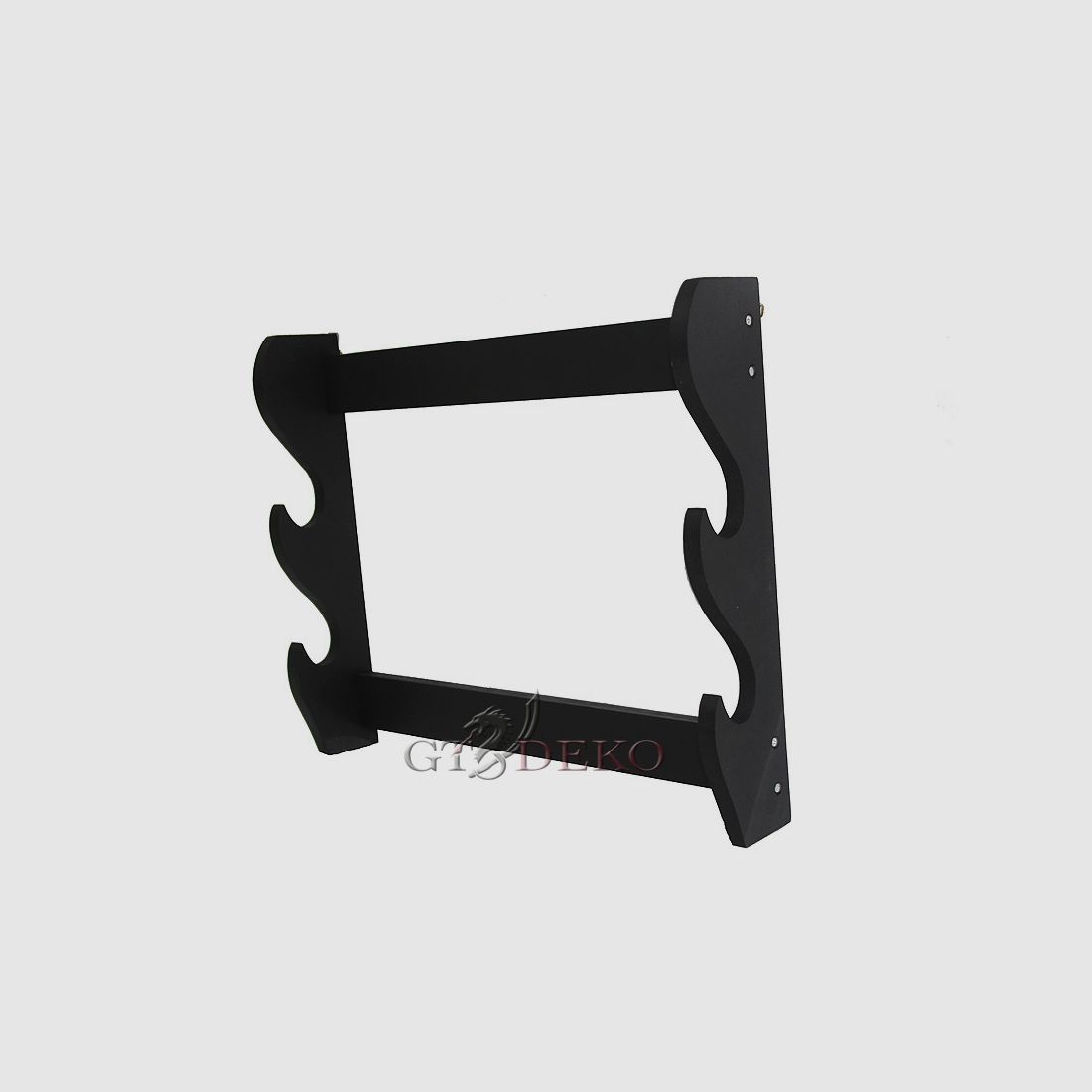 Wandhalter für 2 Schwerter in schwarz matt