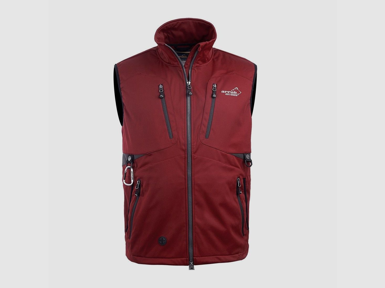Arrak Outdoor Acadia Softshell Kamizelka Męska Czerwona 5XL