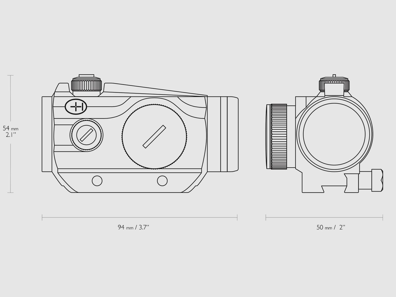 HAWKE Rotpunktvisier 12106 Vantage 1x25 9-11mm 3 MOA