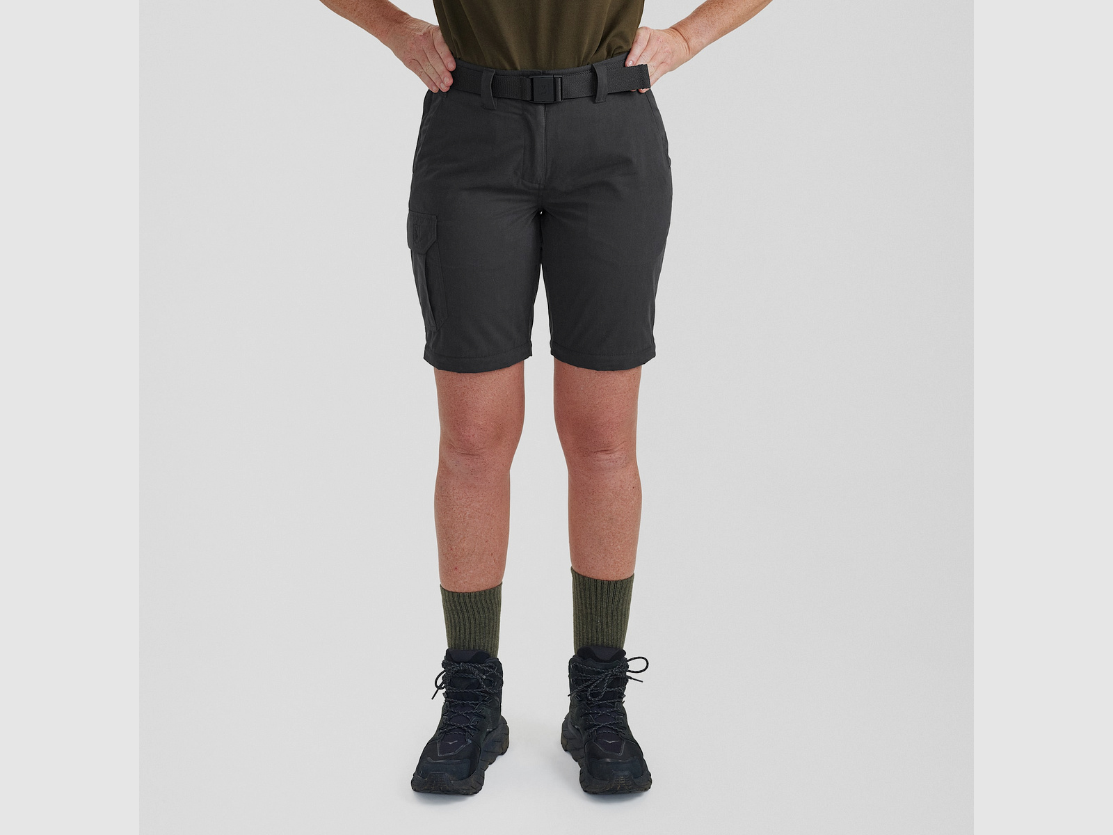 Deerhunter Lady Slogen Pantalones Zip-Off Tinta Negra 46