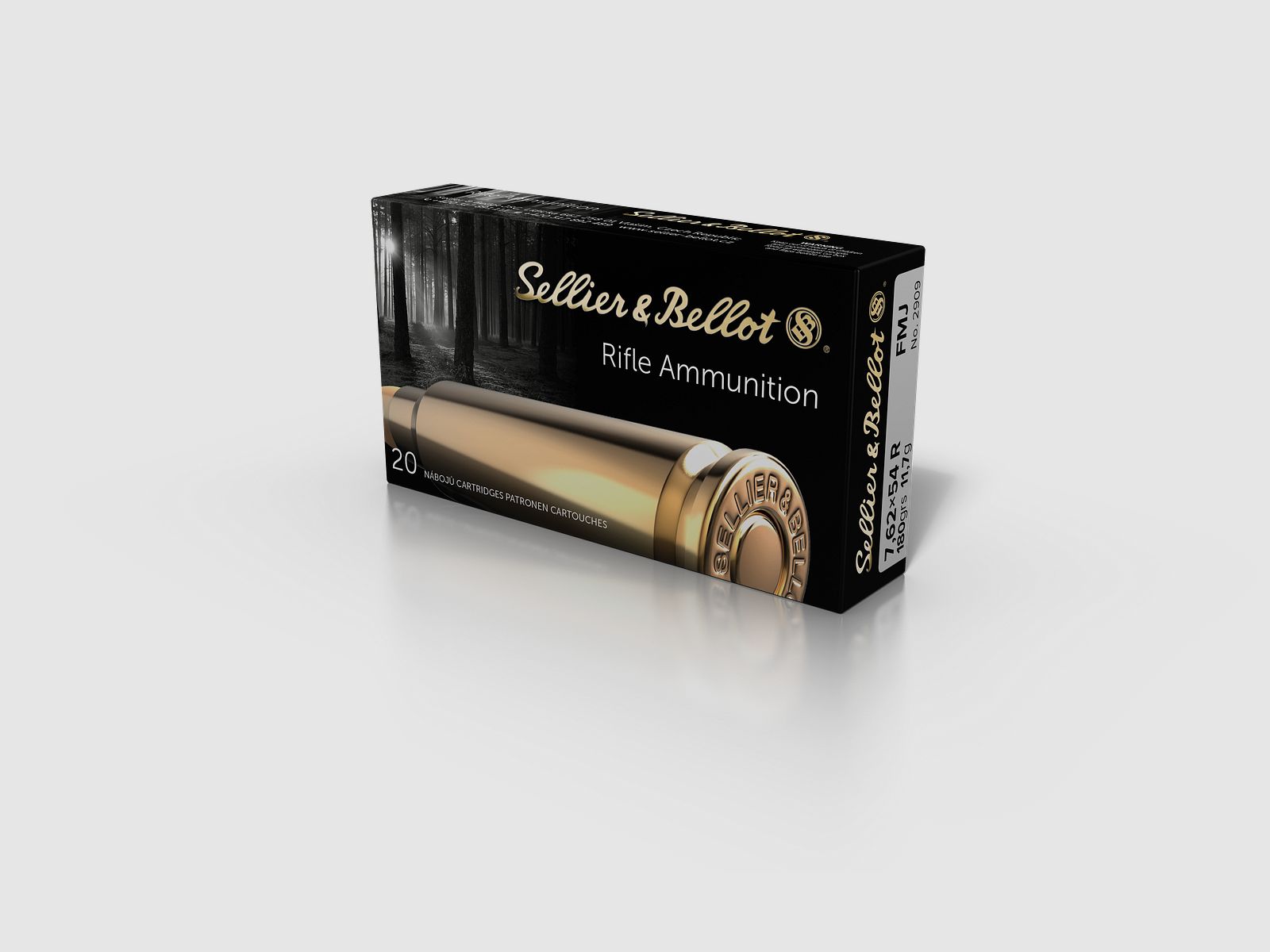 Amunicja S&B 7,62 × 54 R FMJ 11.70g, zdjęcie 1 z 2