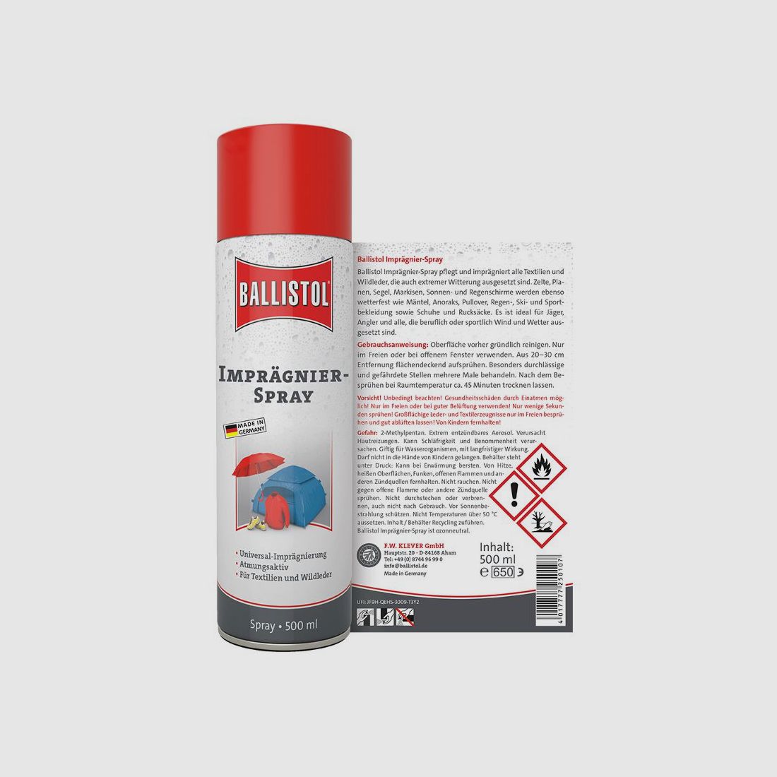 Ballistol Impregneerspray 500ml, afbeelding 4 van 6