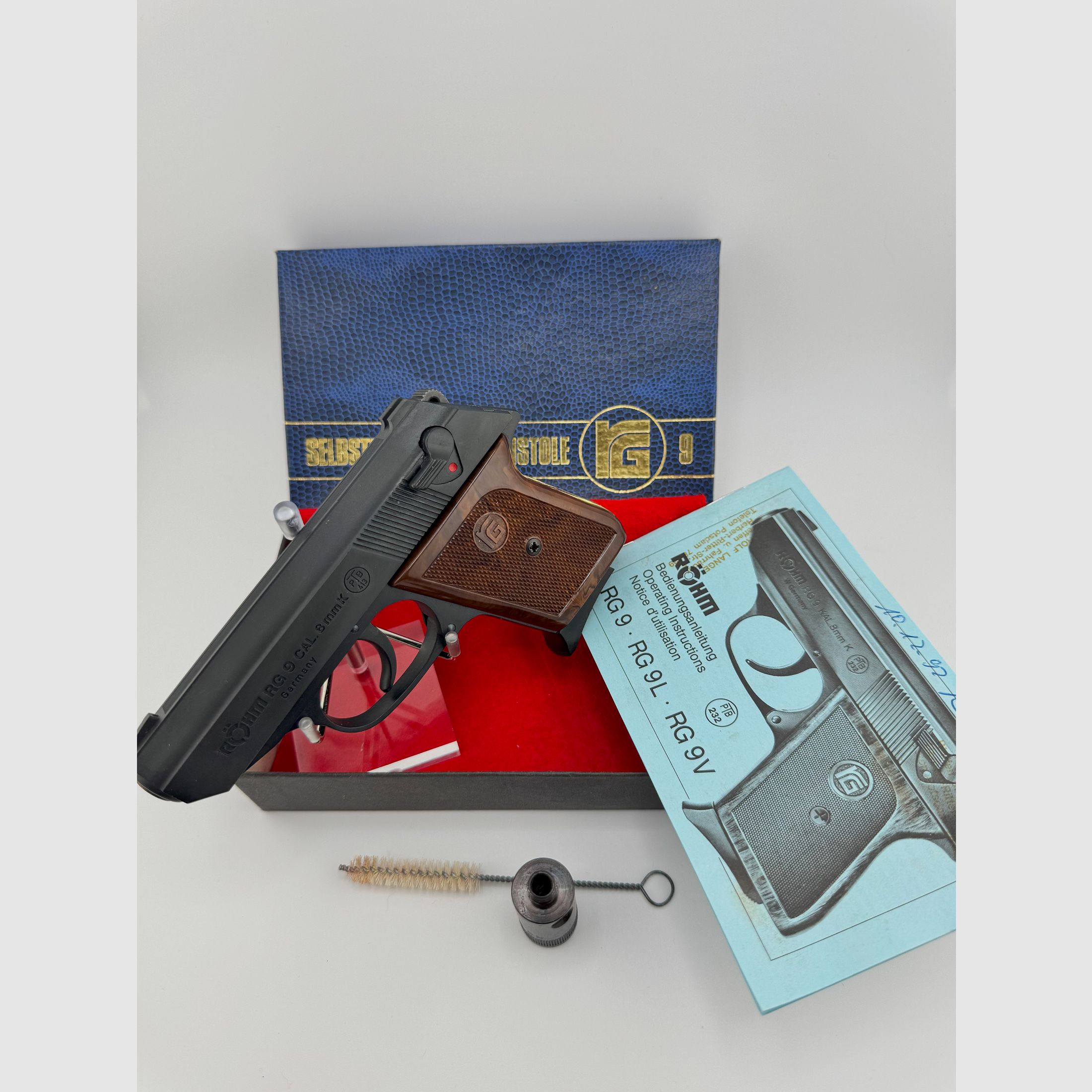 Röhm RG 9 Schreckschusspistole - PTB 413 - Beschussjahr KC (1992)