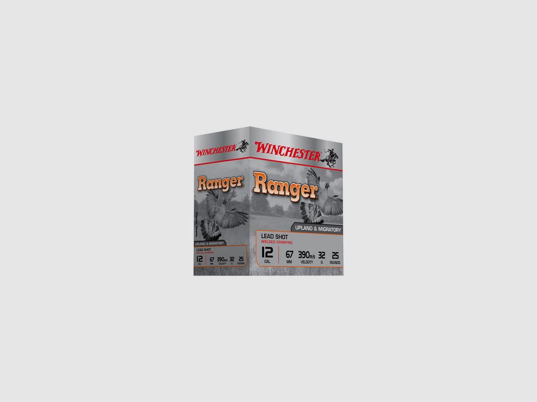 BOITE DE 25 CARTOUCHES WINCHESTER 12/67 RANGER G2 12MM 32G PB6, image 1 sur 2