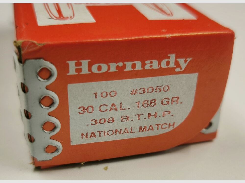 Hornady Matchgeschosse BTHP 168gr