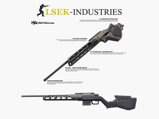 Hera Arms - H7 Ultralight mit HOWA 1500 System  - Schwarz