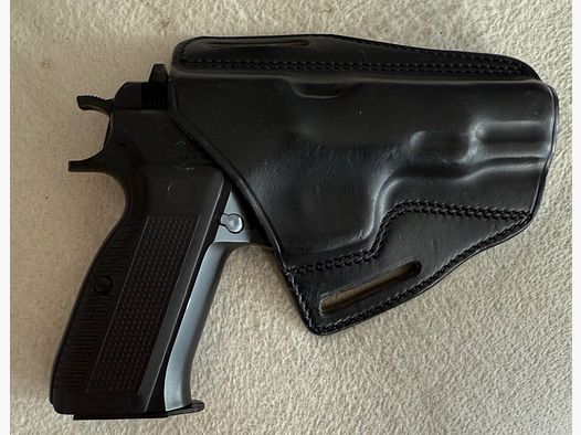Sickinger Pancake Holster, Leder schwarz, für CZ75, M75, Tanfoglio u.ä. 