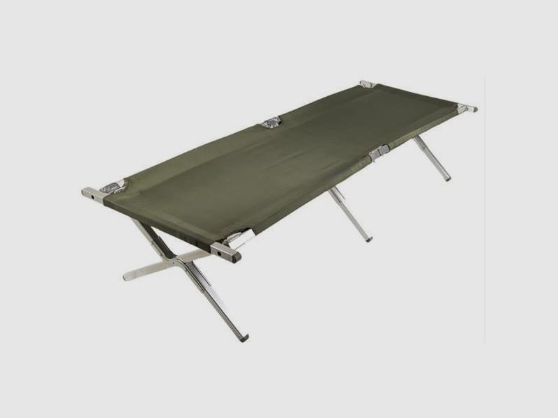 MIL-TEC US Cadre en aluminium 210x70 cm Lit de camp
