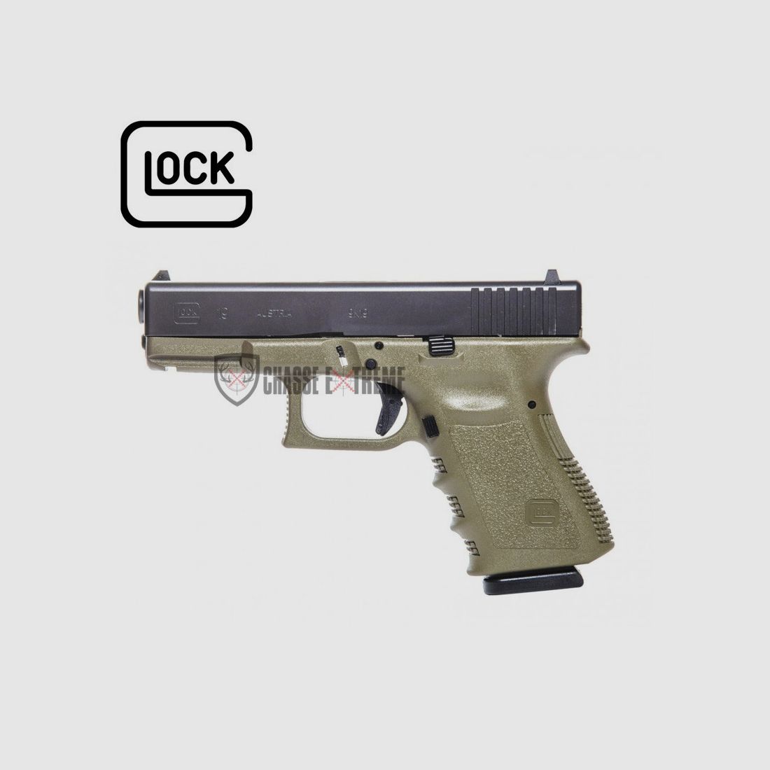 Pistole GLOCK 19 Gen3 Kal. 9x19mm Olivgrün