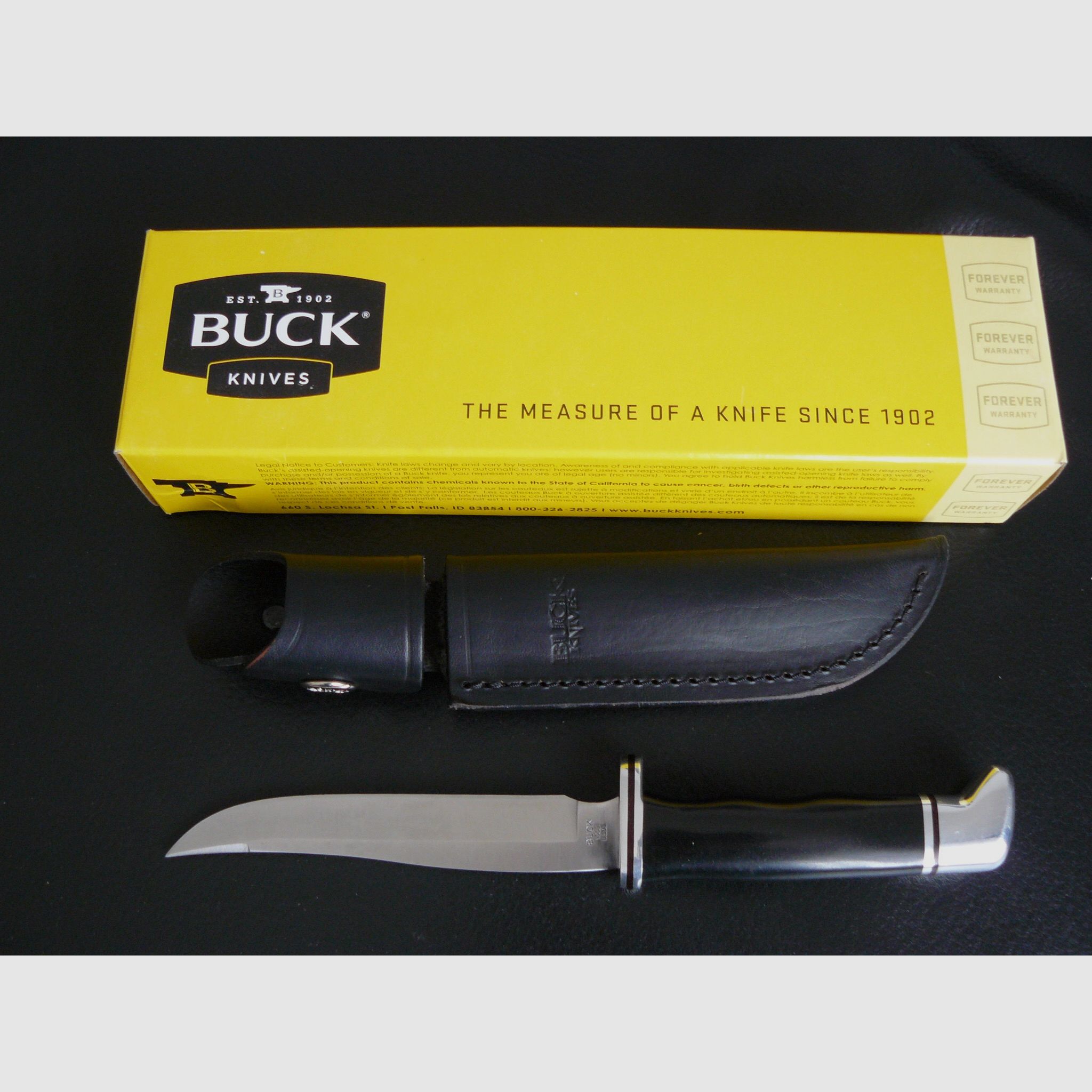 Cuchillo Buck 105C USA, longitud total 23cm