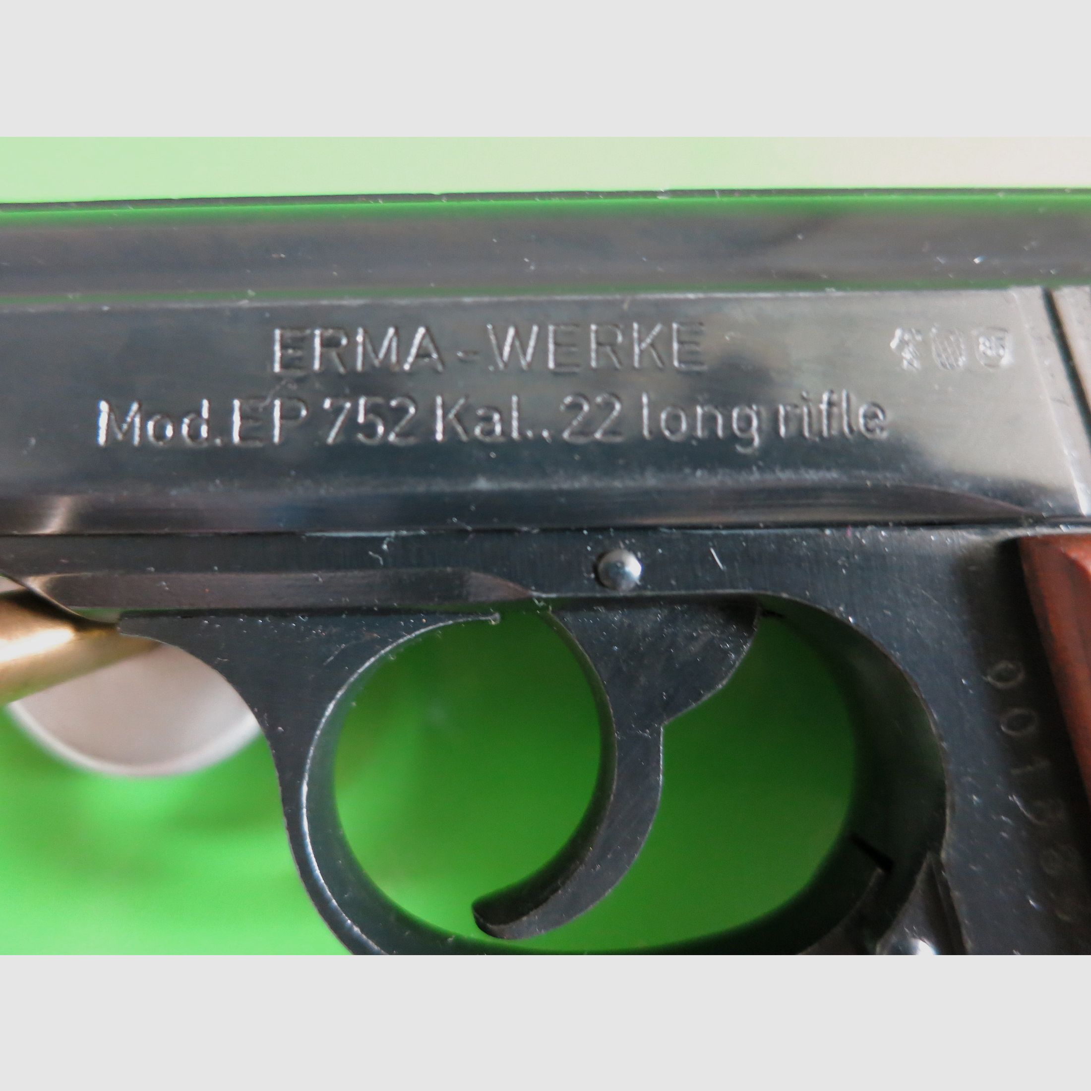 Halbautomatische Pistole, Erma EP 752 (Walther PPK), Kal. .22lr       #55-