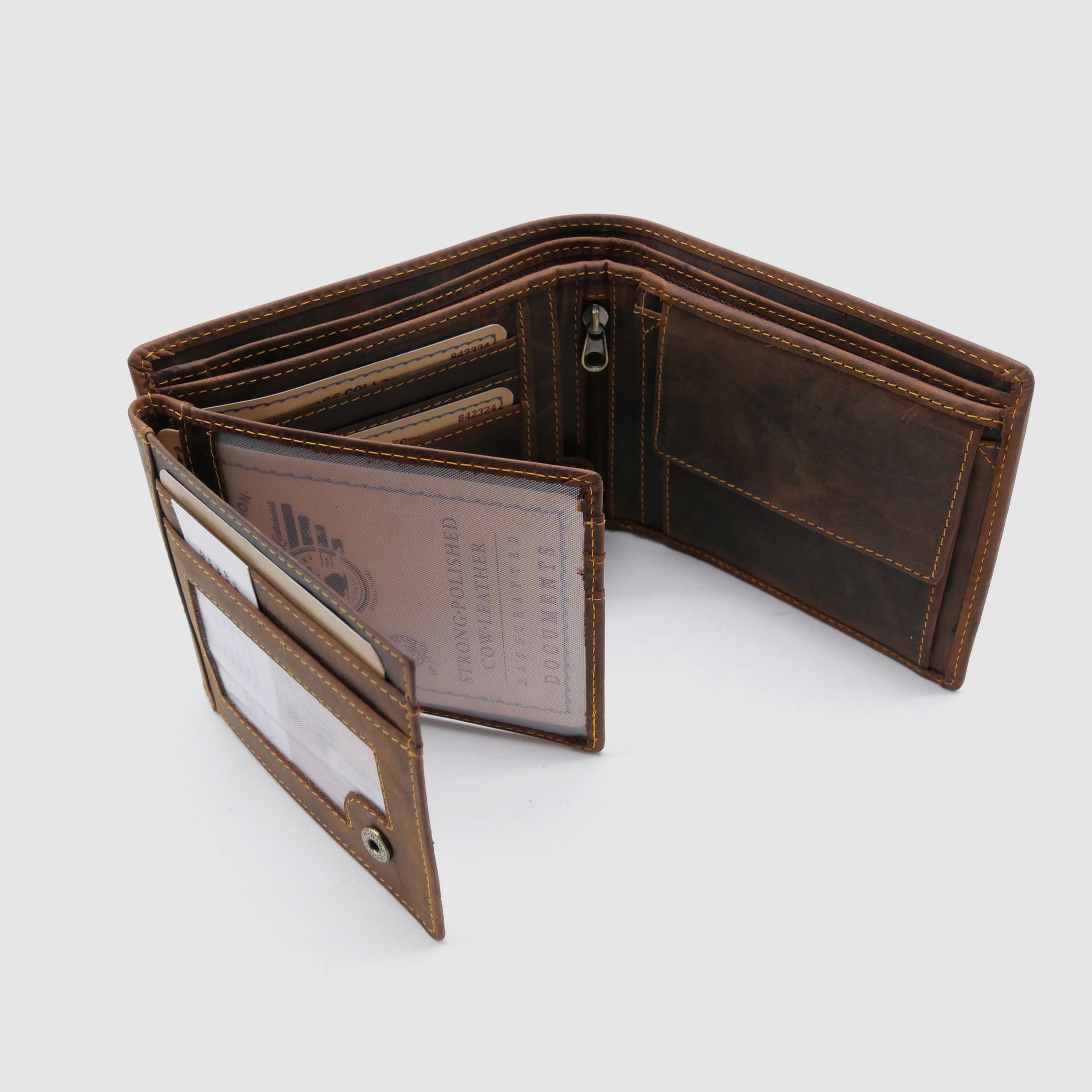 Greenburry 1796-25 Vintage Collection Leder Geldbörse Portemonnaie Save RFID