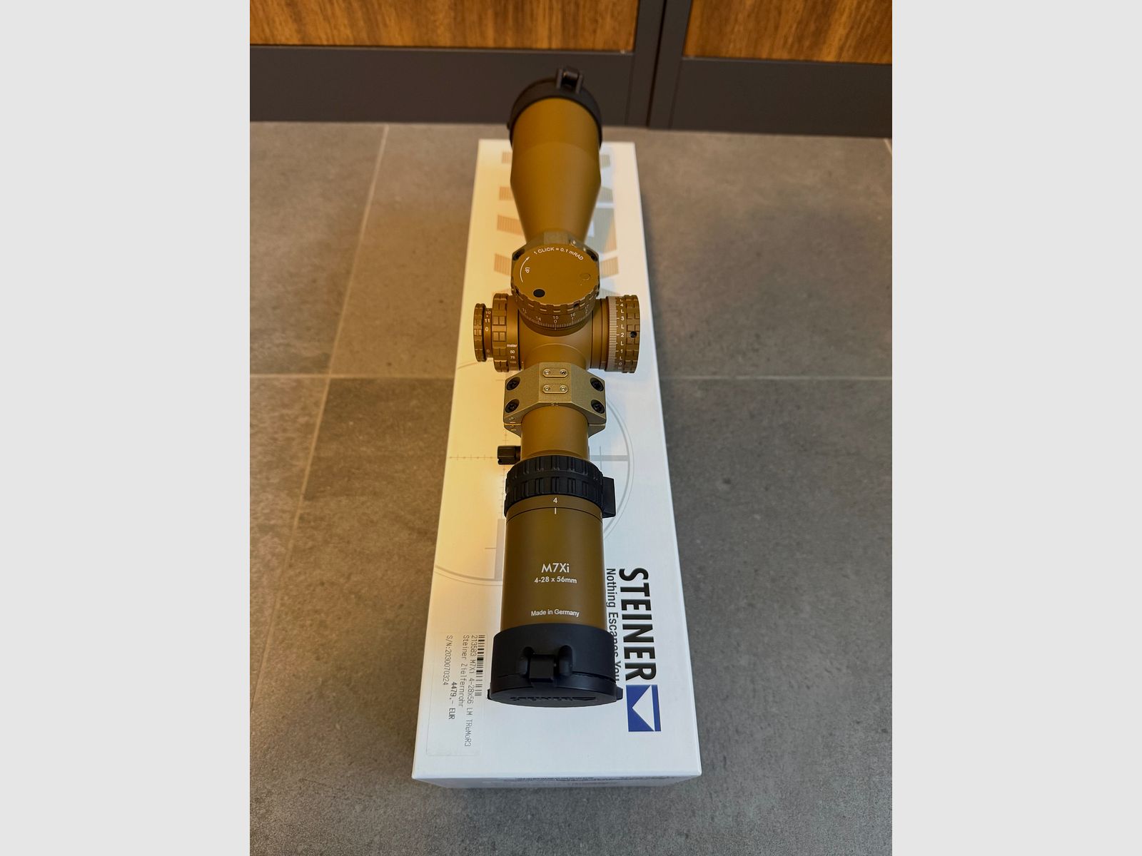 Steiner M7Xi 4-28x56 FDE Tremor3 | als nieuw | optioneel ERATAC G29 KSK 30 MOA
