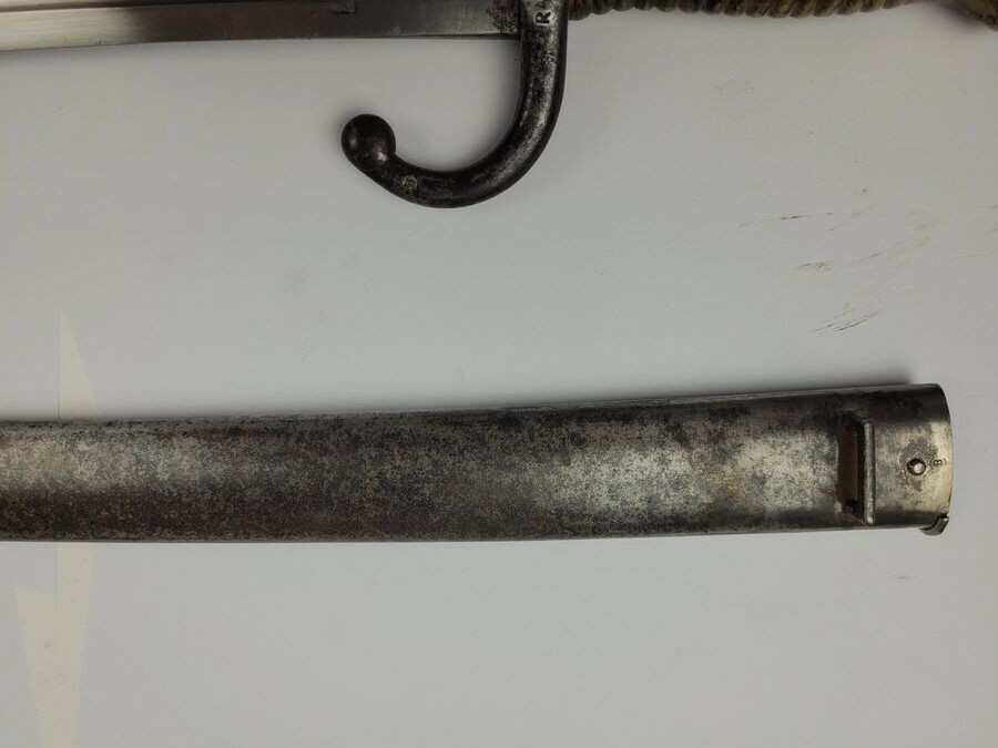 Seltene Bajonett-Säbel Chassepot Mod. 1866 – Stehelin & Cie – mit Nummer – exzellenter Zustand Eines der seltensten, Bild 9 von 14