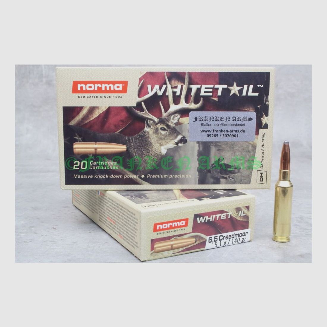 Norma Whitetail 6,5 Creedmoor 140gr. 9,1g 20 piezas precios por cantidad