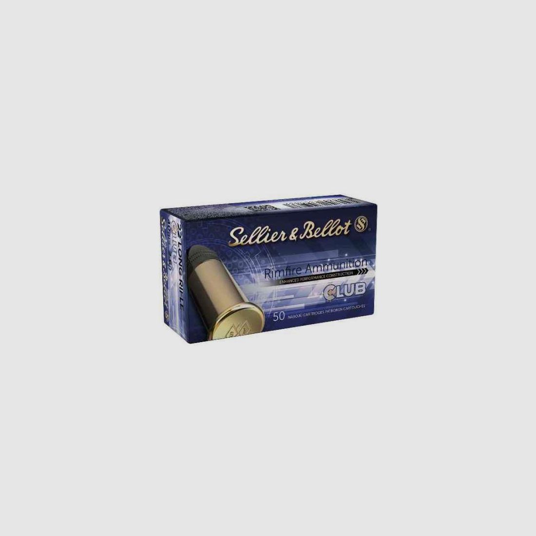 Sellier & Bellot .22 LR CLUB, Packung mit 50 Patronen