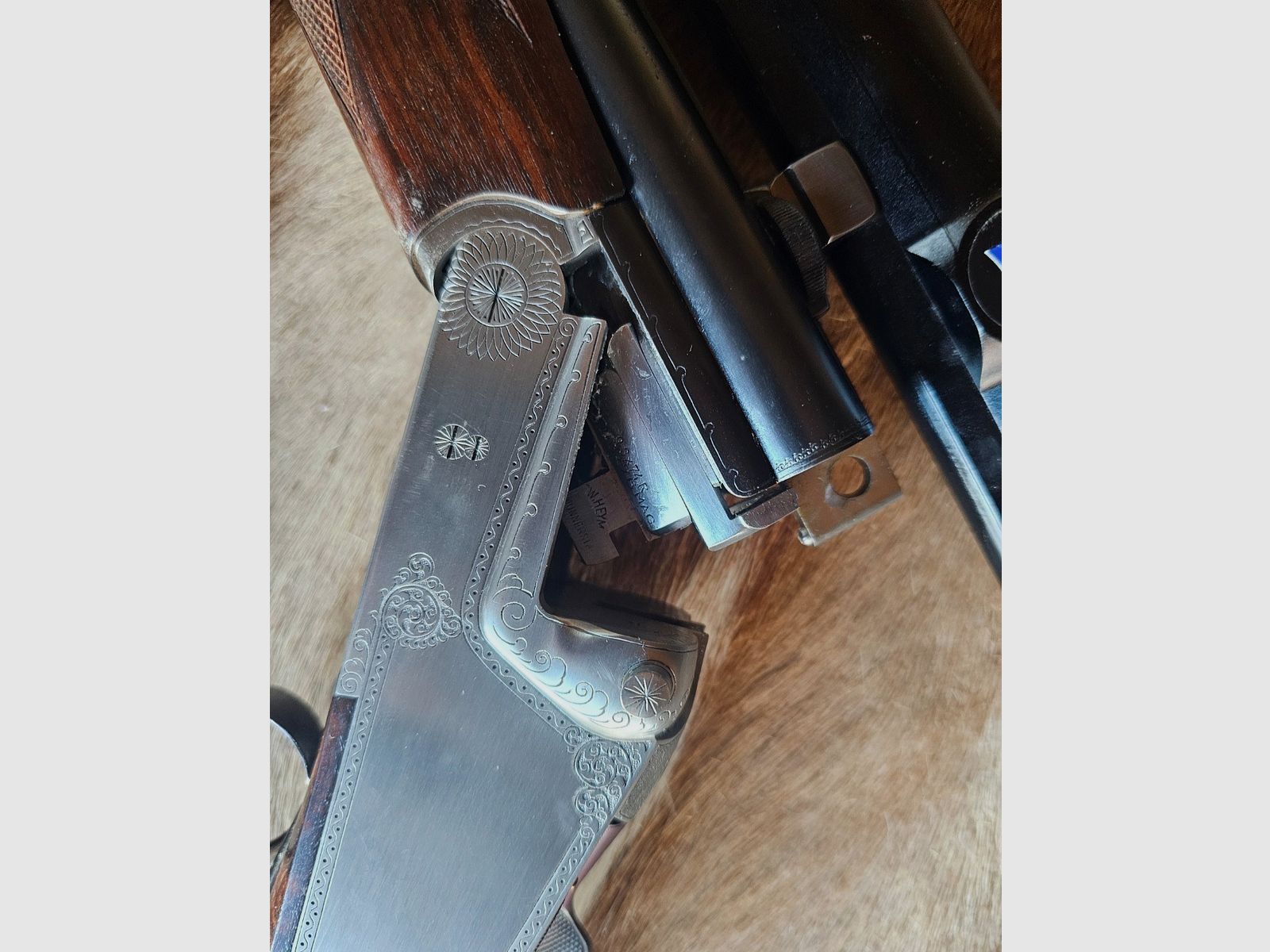 Dubbelbuksdrilling Mod. 37B - 9,3 x 74R, 9,3 x 74 R, 20/76 Mag.