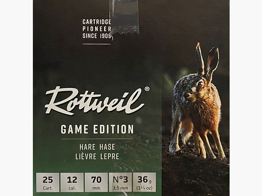 Edizione di gioco Rottweil Coniglio – Calibro 12/70 - 25 colpi