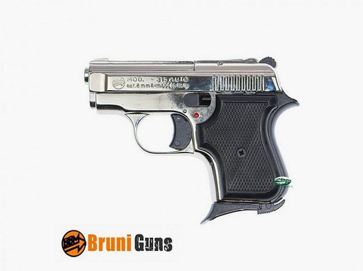 BRUNI Pistole Gt Baby 315 auto Kal. 8 mm nickel