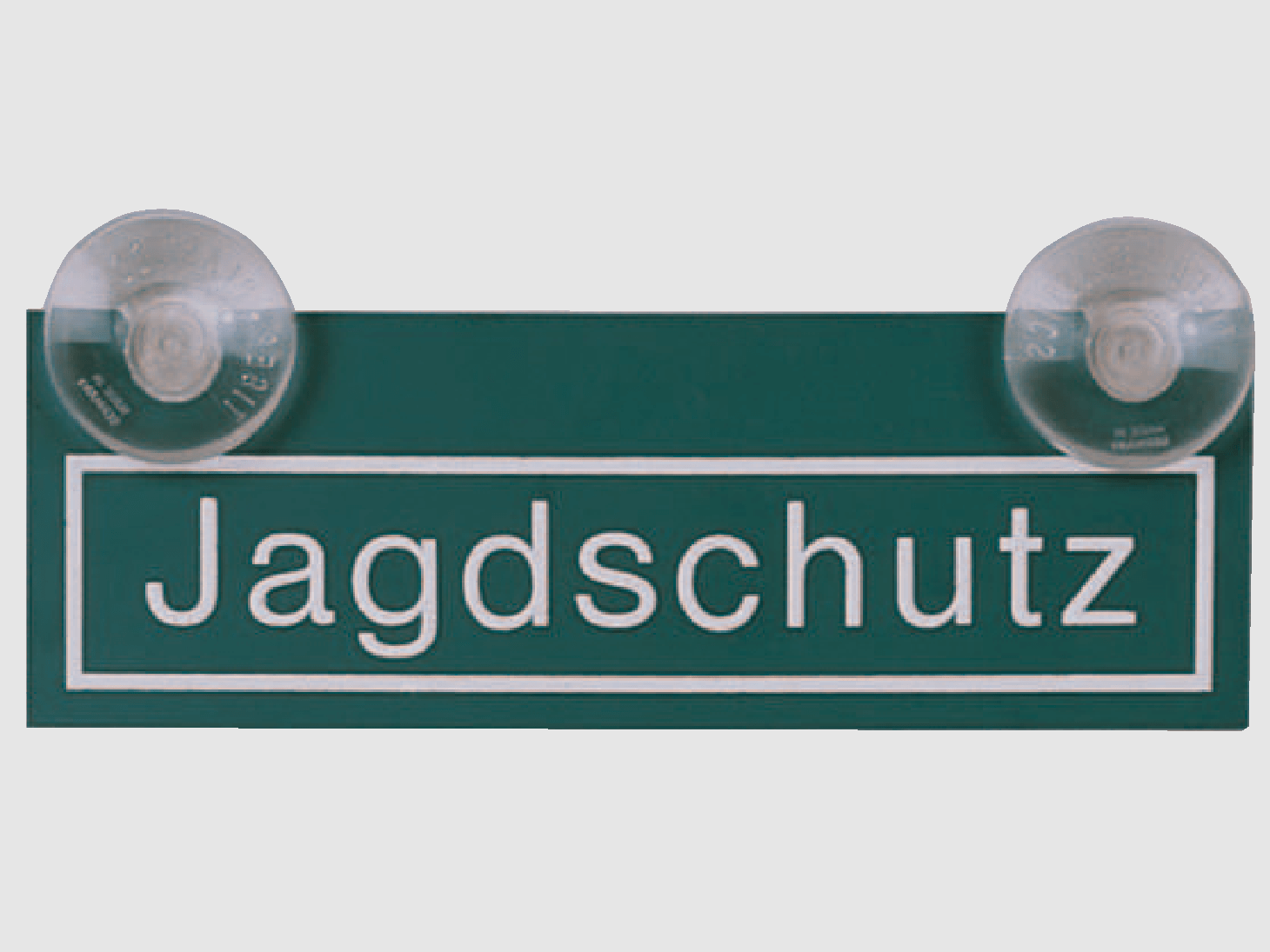 Kunststof schild jachtbescherming