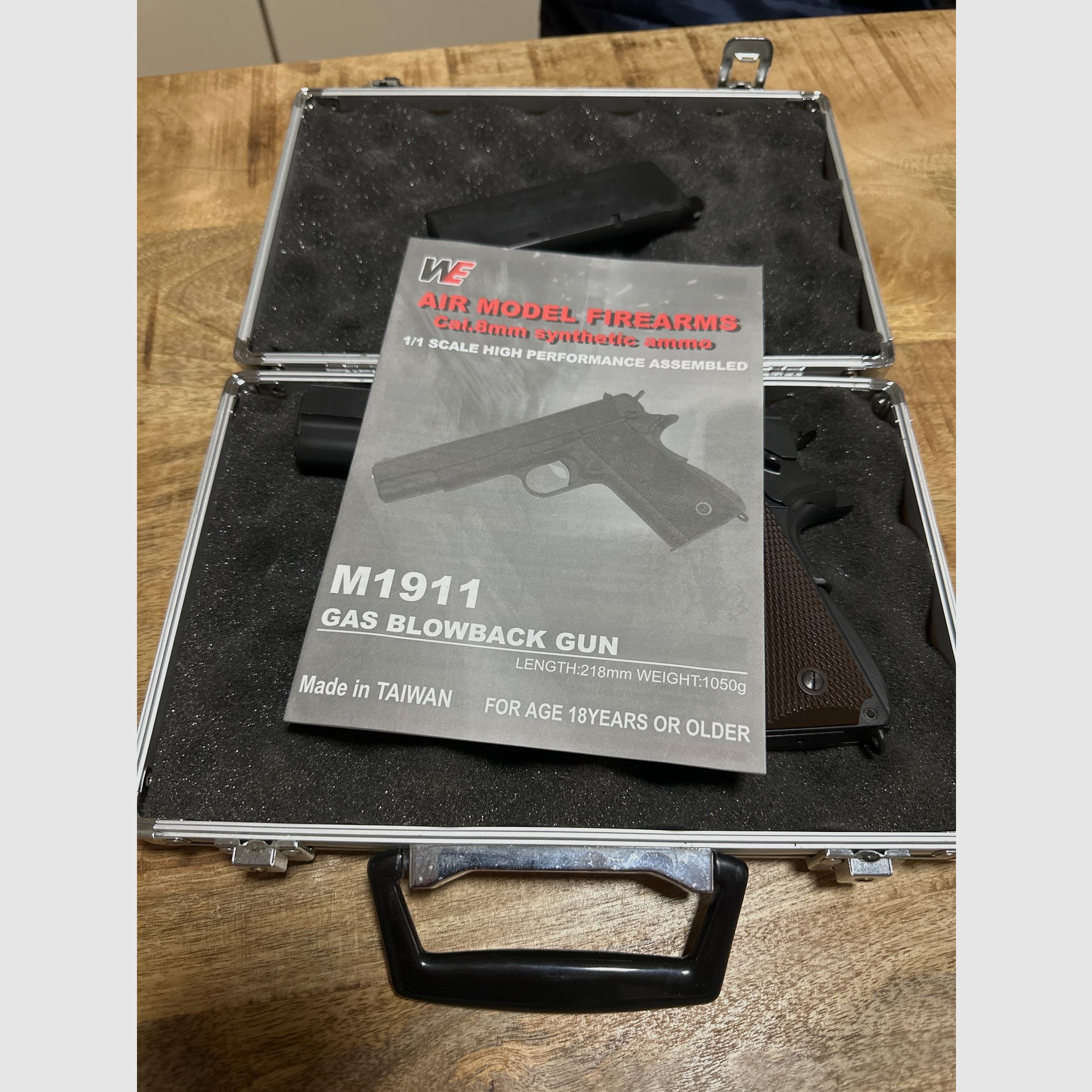 Begadi M1911 Pistole cal.6 mm BB Airsoft mit F Kennzeichen 