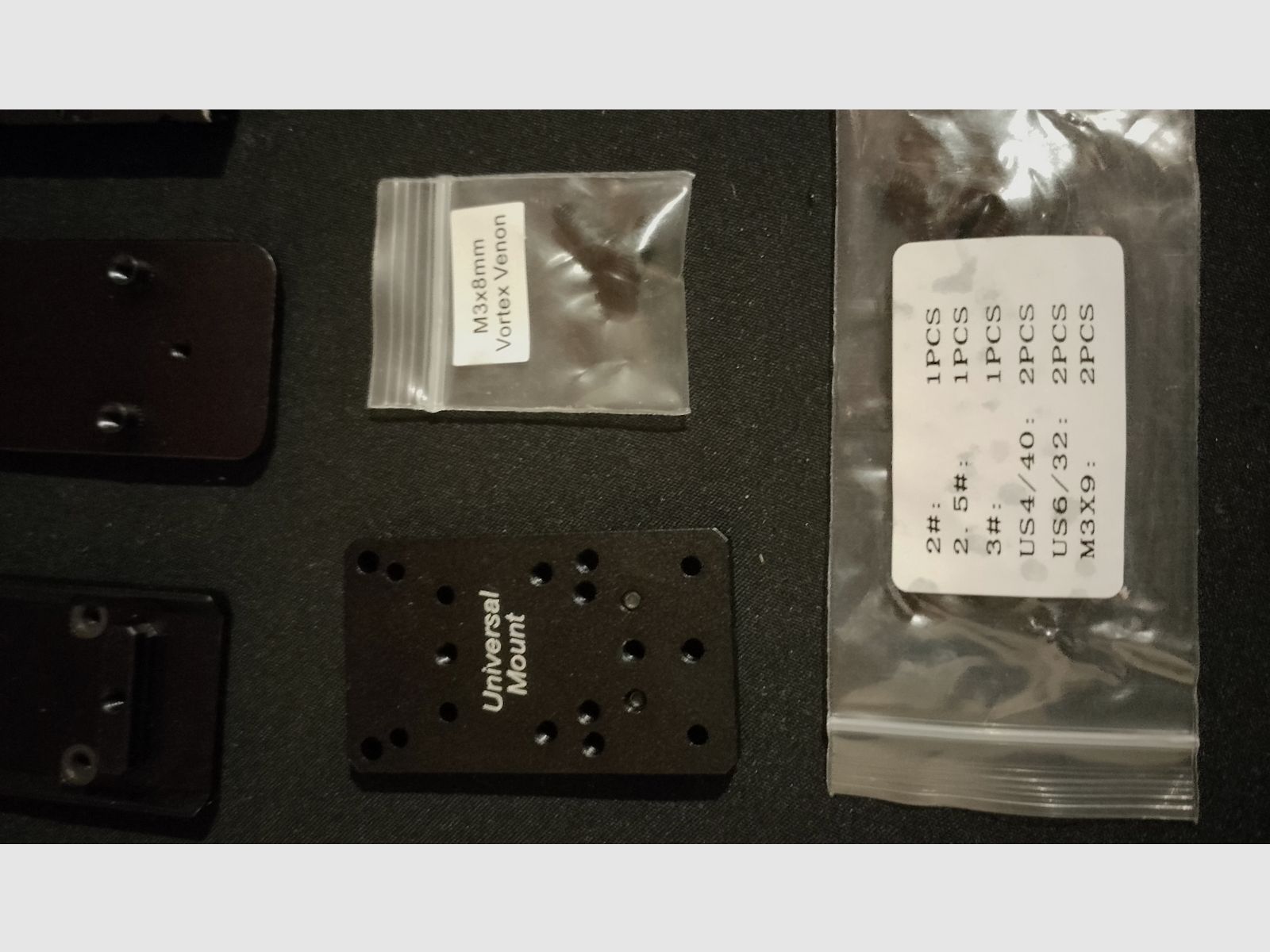 Diverse mounting plates for pistol with screws for red dot sight zf Glock 17 19 22 Walther Beretta Umarex universal scope mount adapter